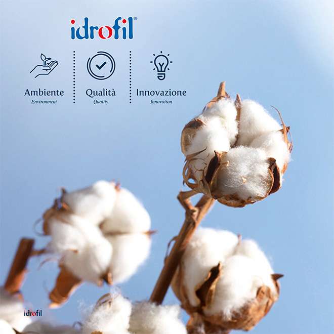 Case study Idrofil — Industria · Tessile tecnico. Restyling identità per nuovo mercato B2B