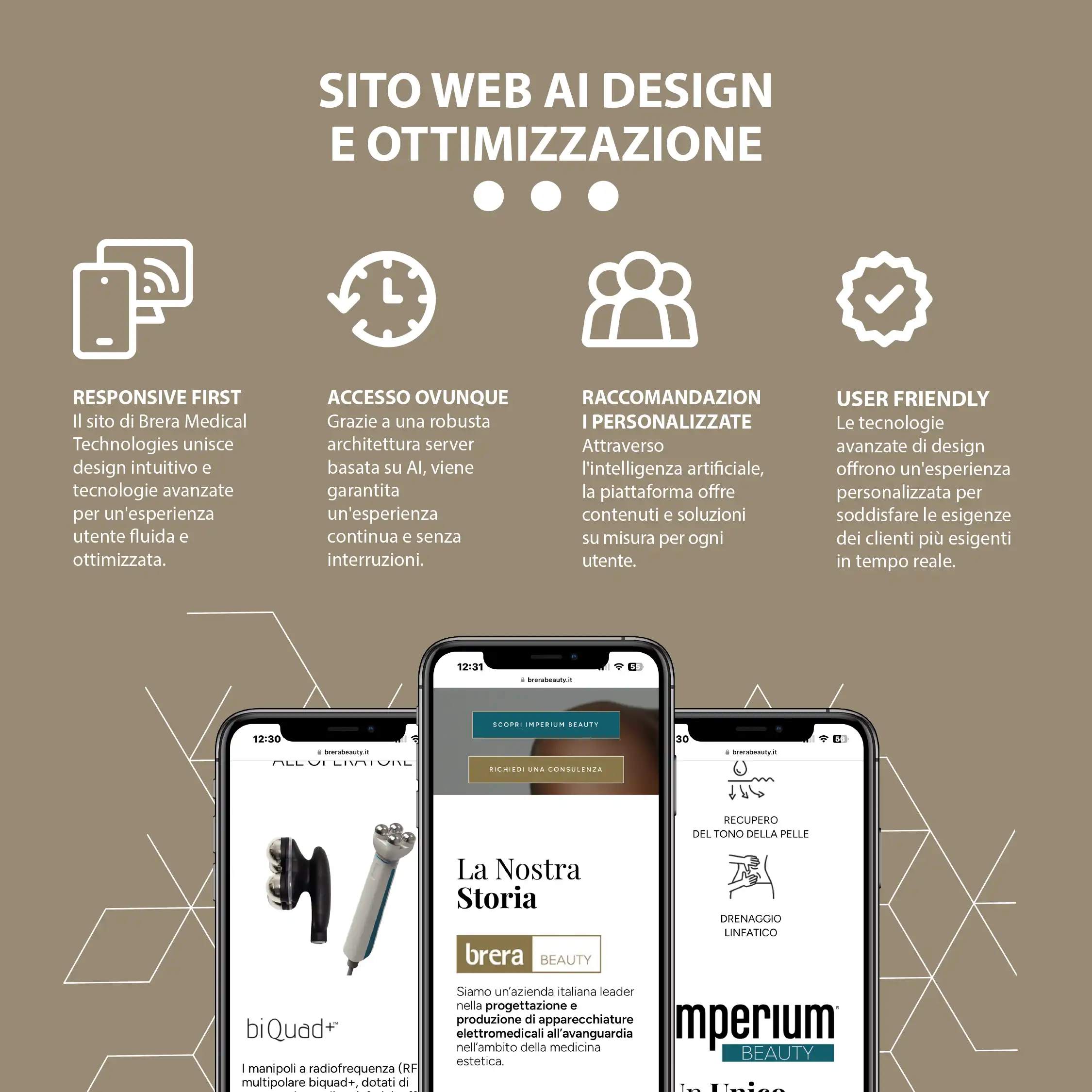 UX responsive e personalizzazione AI per Brera Medical