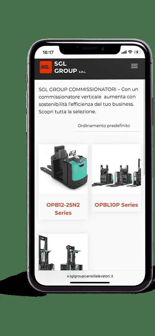 E-commerce ricambi SGL Group