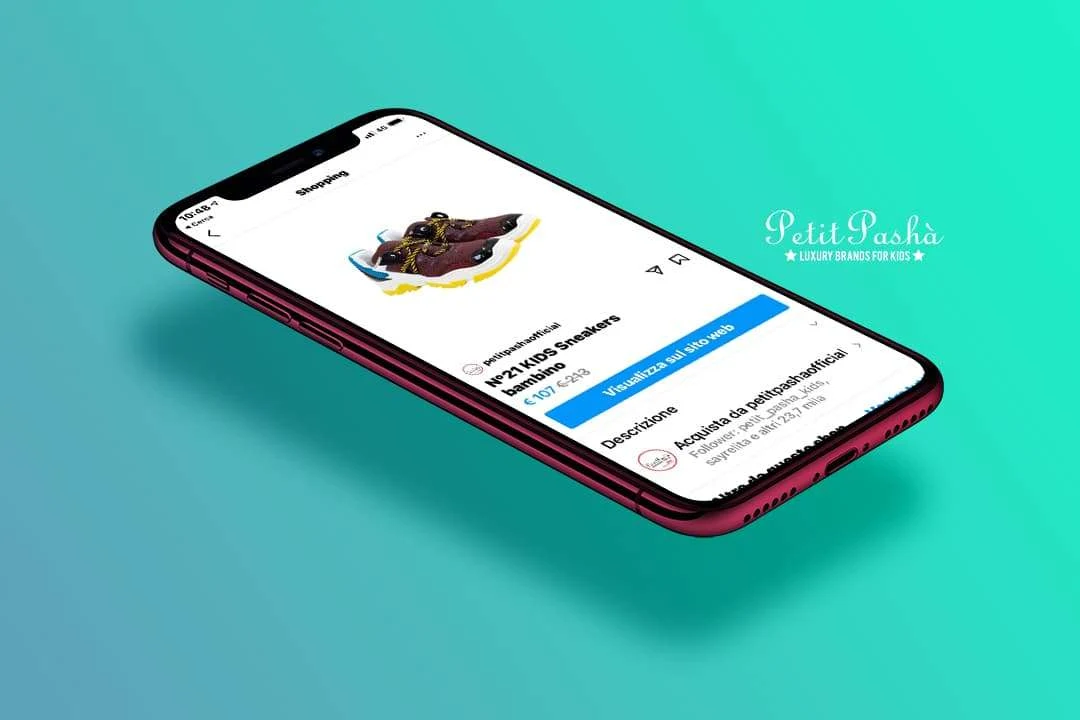 Contenuto Instagram e-commerce Petit Pasha