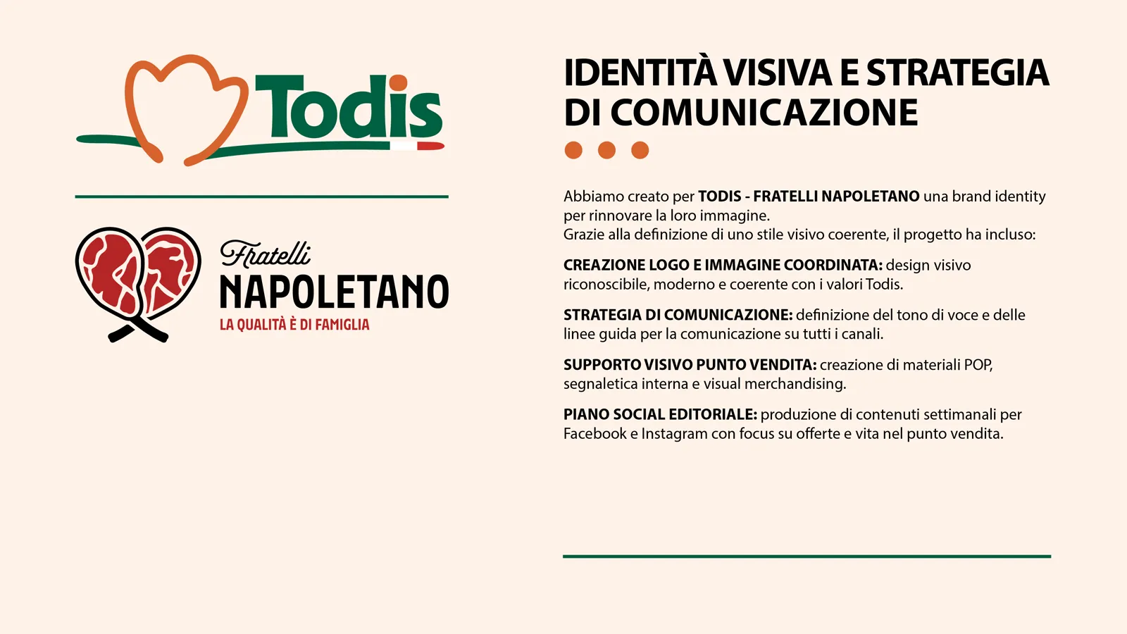 Strategia di comunicazione e identità visiva Todis Fratelli Napoletano