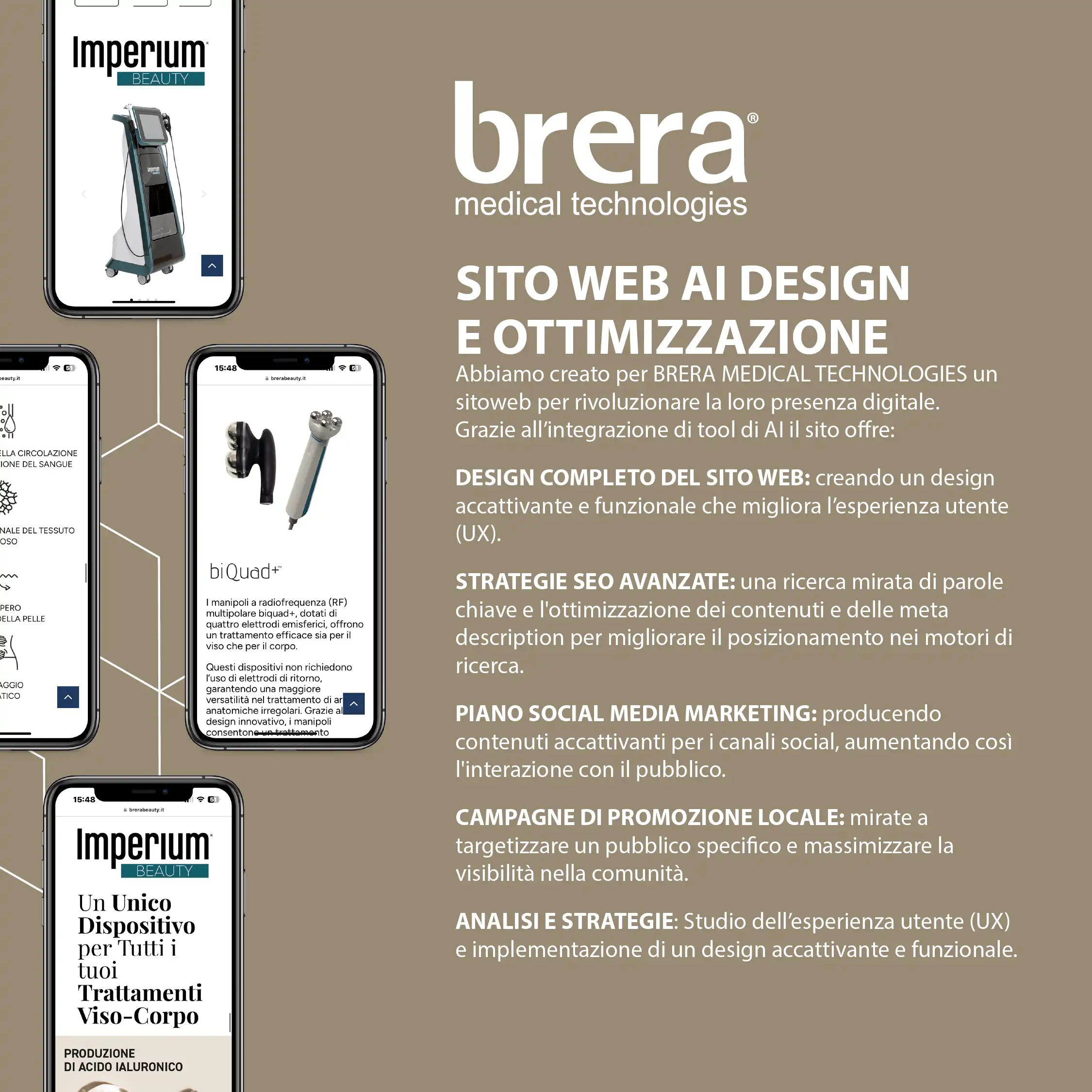 Versione responsive del sito Brera Medical Technologies