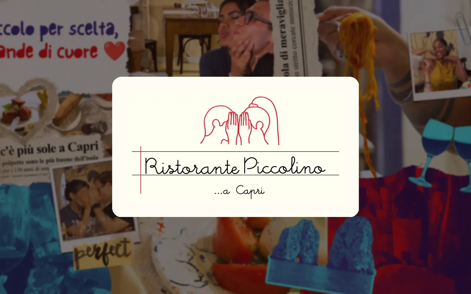 Case study Piccolino Capri — Ristorazione · Capri. Sito multilingua per un ristorante di sette tavoli