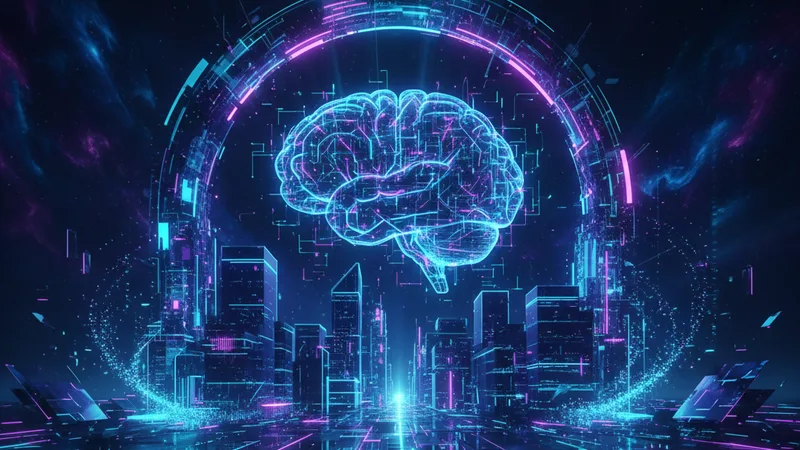 Professionista osserva risultati di ricerca generati dall’AI, tema AI Search 2026 per brand e PMI
