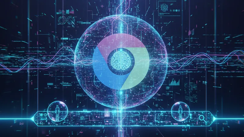 Google AI Mode nella barra di Chrome con grafica che indica oltre un miliardo di utenti